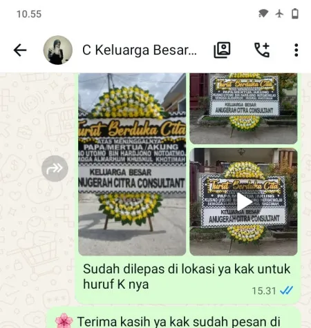 Pengiriman Papan Bunga Duka Sikambang Pituruh