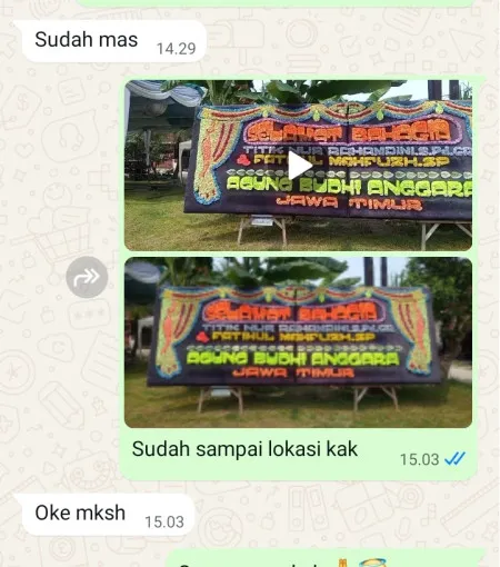 Pengiriman Papan Bunga Sikambang Pituruh